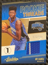 2018-19 Absolute Rookie Threads Level 1 Mo Bamba RC Jersey Relic 078/199 Magic