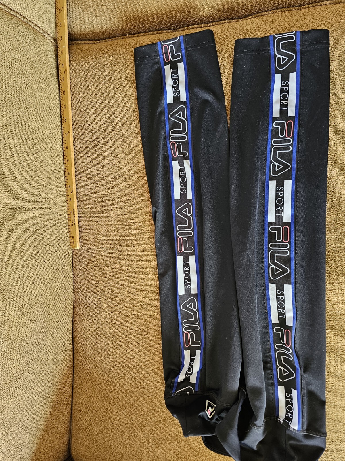 Pantaloni Capri Fila Sport Running Donna Taglia Small Nero Scuro Atletica Performance