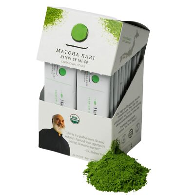 Matcha Green Tea Powder Single Sticks | Dr. Weil's Ceremonial Organic Matcha Tea