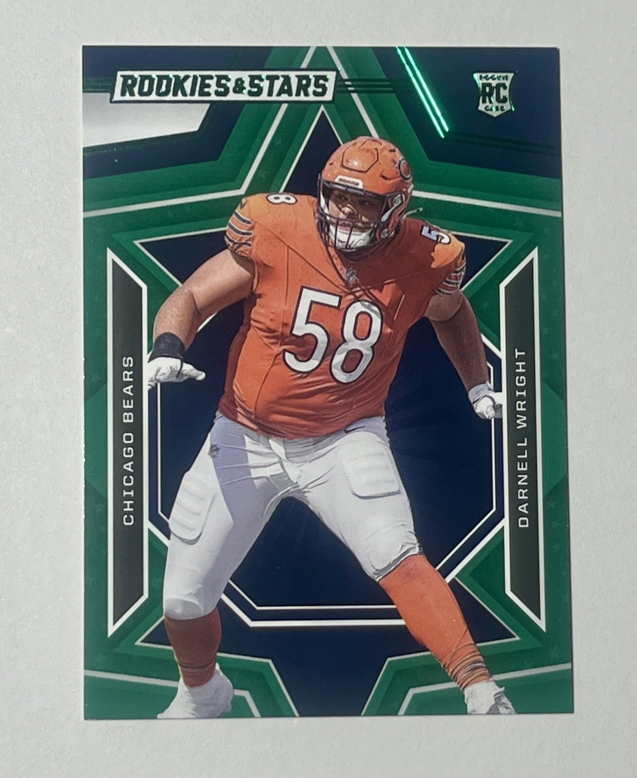 2023 Panini Rookies & Stars Darnell Wright Green RC #127 Chicago Bears
