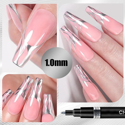 Metallic Liquid Chrome Mirror Marker Pen Waterproof Paint Pen Craftwork Pens DIY - Picture 8 of 17