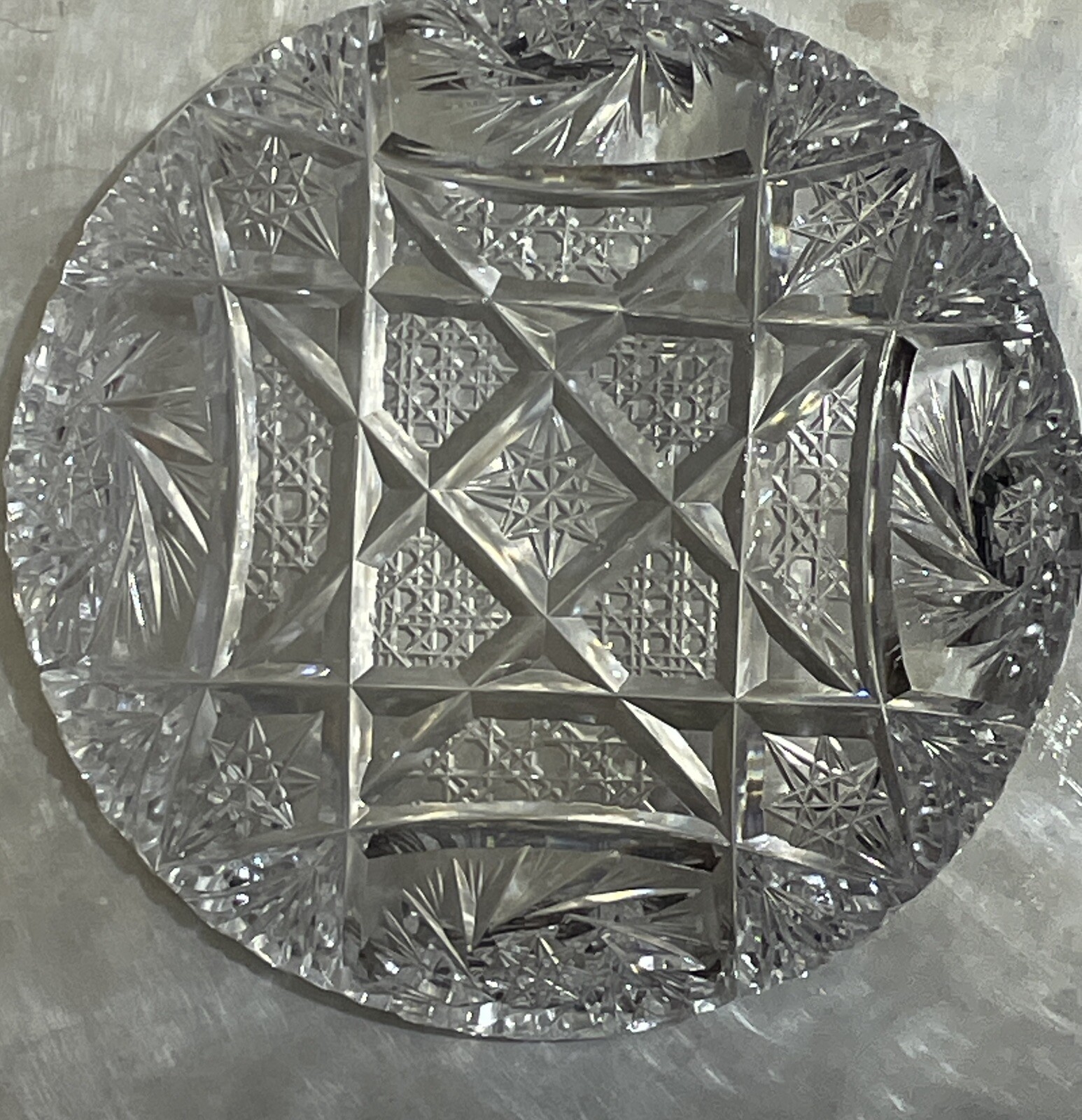 American Brilliant Cut Crystal 5.25 BonBon Dish