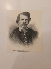 Major General Earl Van Dorn 1888 Civil War Picture