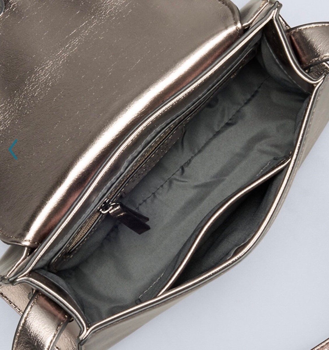 Simply Vera Wang Alia Geo Flap Bag Handbag Purse - Gunmetal