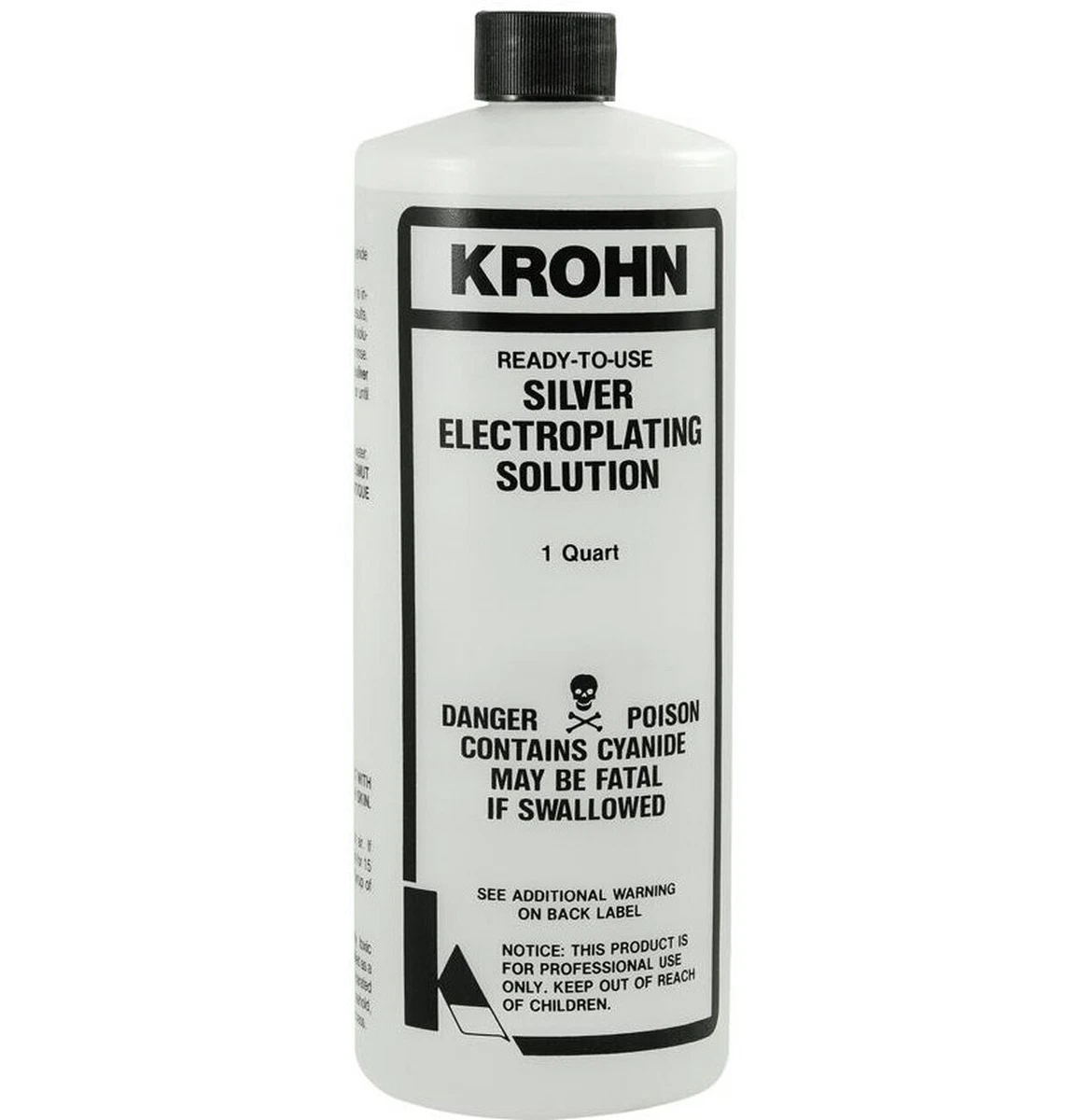 Krohn Silver Plating Solution With SS Anode Electro Plating Made in USA 