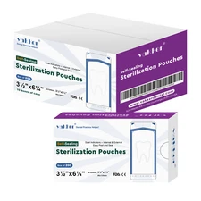 4000 3.5'' x 6.25'' Self Sealing Sterilization Pouches Autoclave Sterilizer Bag