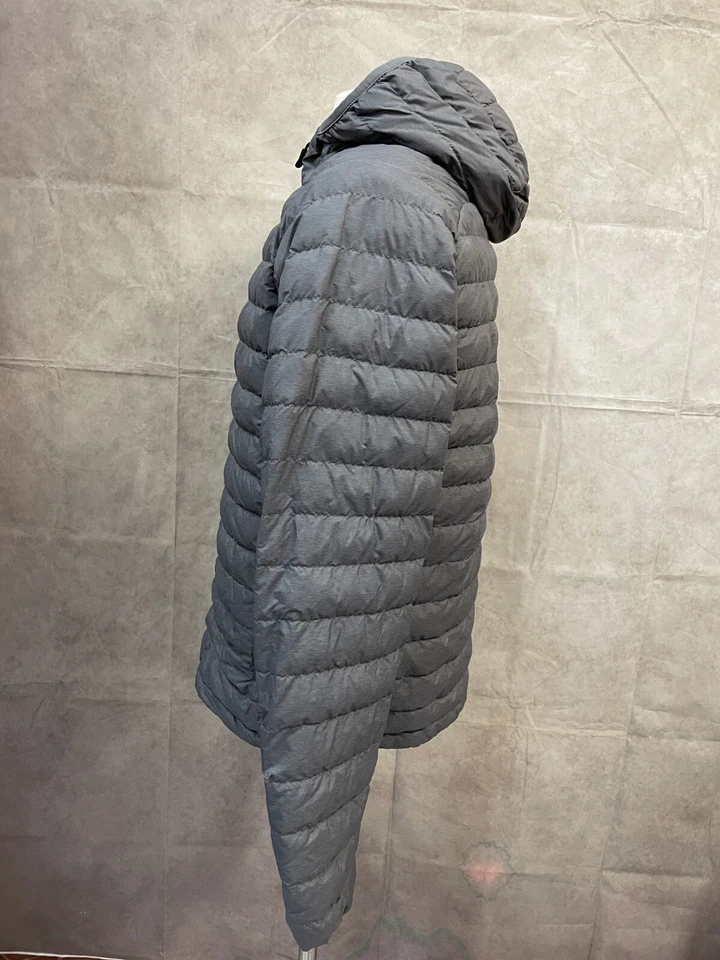 32 Degrees Heat Men’s Gray Down Insulation Full Zip Hooded Coat Jacket Size S - Image 2 of 4