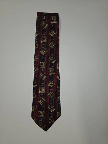 Men's VILLA BUGATTI 100% Italian Silk Tie  - product listing photo