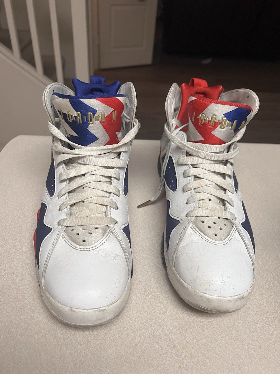 Jordan Air Jordan 7 Retro Olympic White Blue Red Men's High Top