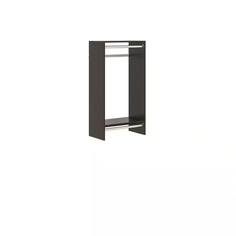 Double Hang 25 In. W Espresso Wood Closet Tower