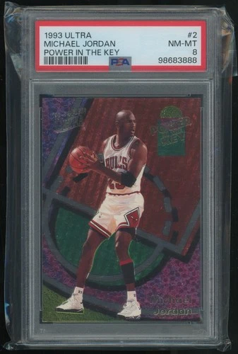 1993-94 Ultra 2 Michael Jordan Power in the Key PSA 8 Pop 951