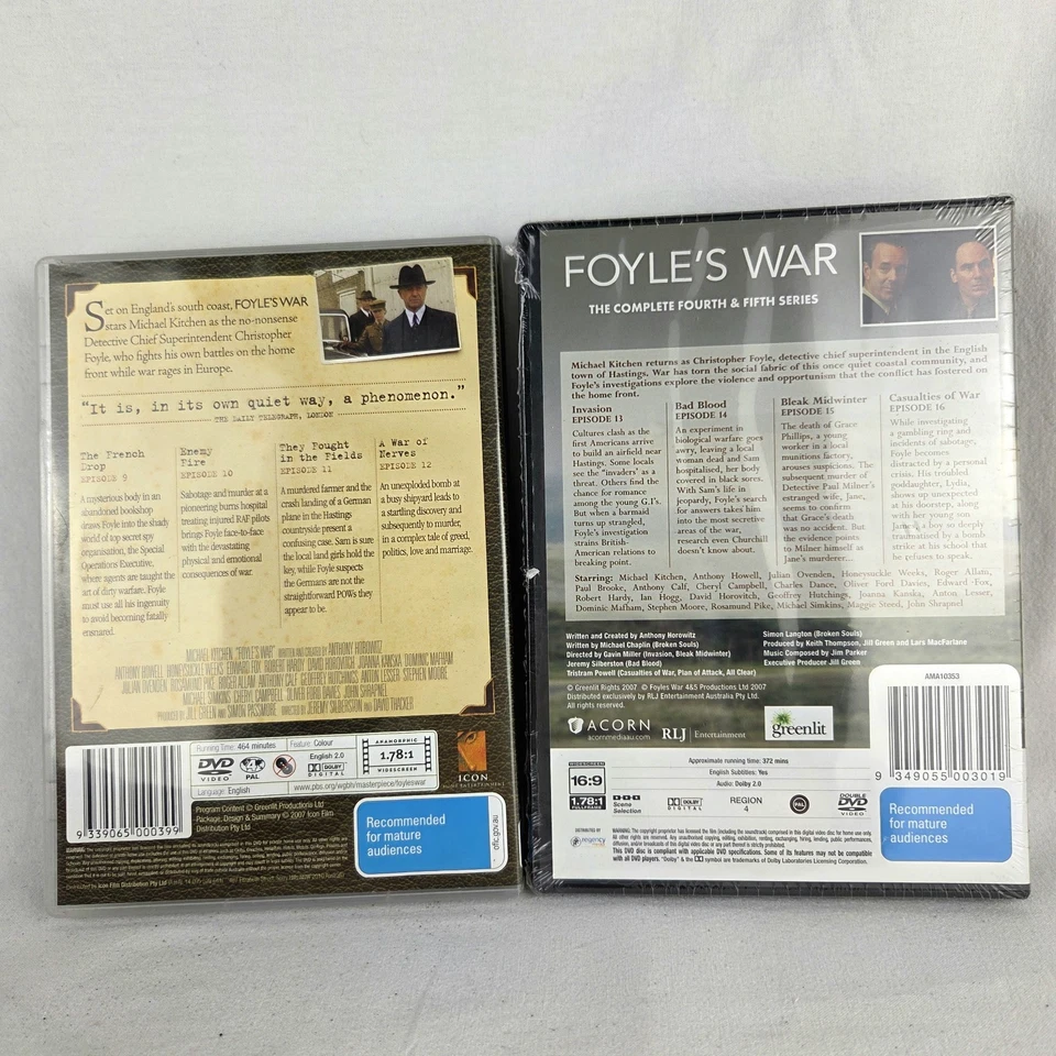 FOYLE'S WAR Complete Series DVD Like New 27 Disc Seasons 1-9 Reg 4 w/ S/track CD - Image 3 of 4