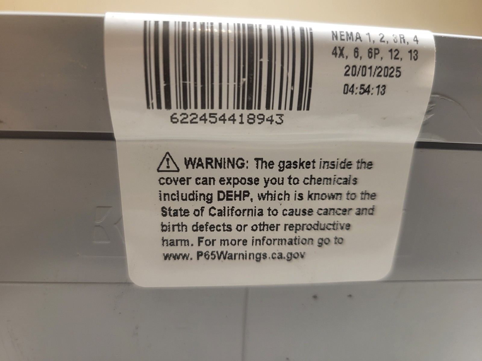 KRALOY 278304 JBX664 PVC JBX Electrical Junction Box/Enclosure 6X6X4