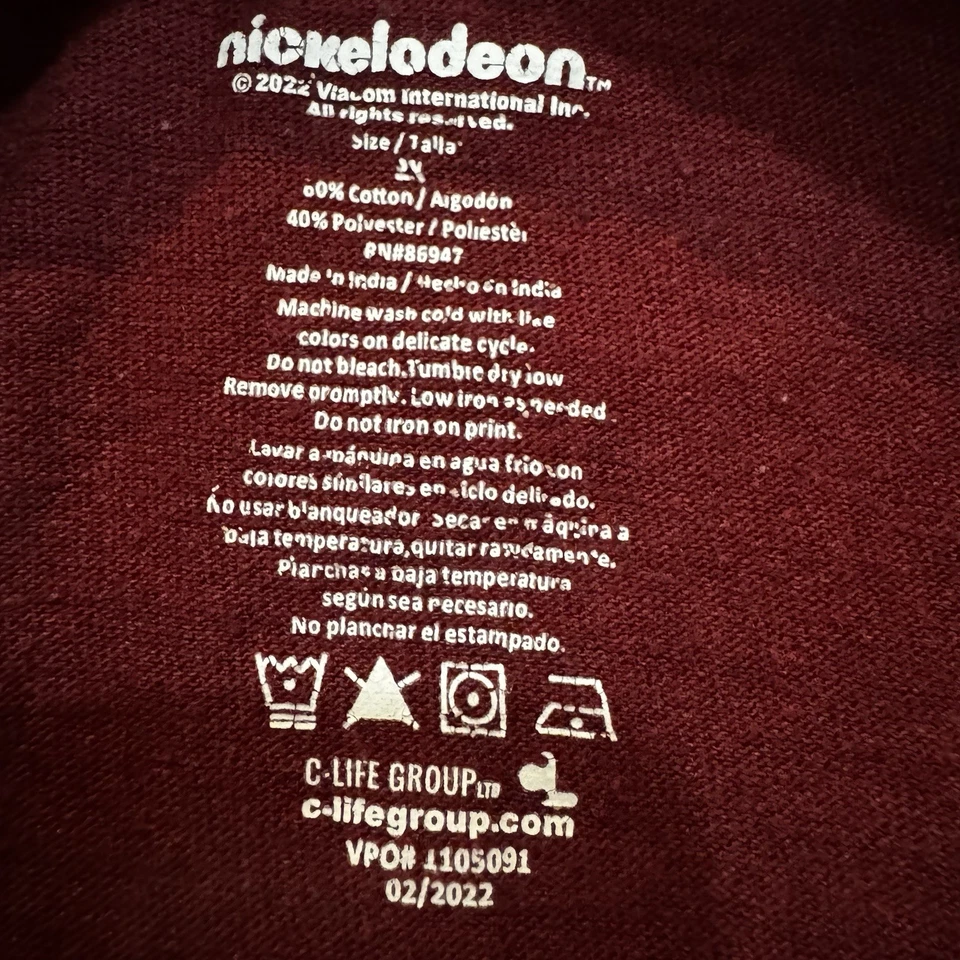 Camiseta Nickelodeon The Nineties Generation 90’s Nickelodeon Personajes Niños 2XL Foto 4 de 4