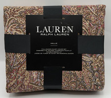 NEW Ralph Lauren Hallie Duvet Cover Queen Size 100 Cotton Paisley 3 Piece Set