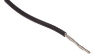 PrzewóD O PodwyżSzonej OdpornośCi Etfe Czarny, 100M 19/0,12 Mm, 600 V, -75 → +15
