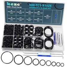 Pcs Hydraulic O-Ring Flat Face Fittings 9 Size Buna-N 70A O Rings Seal Kit 400