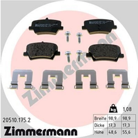 Zimmermann BremsbelÄGe Passend FüR Volvo XC40 536 Lynk & CO 01