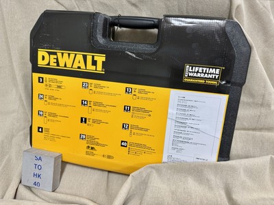NEW DEWALT Black Chrome Mechanics Tool Set (184-Piece) w NEW DEWALT Black Chrome Mechanics Tool Set (184-Piece) w