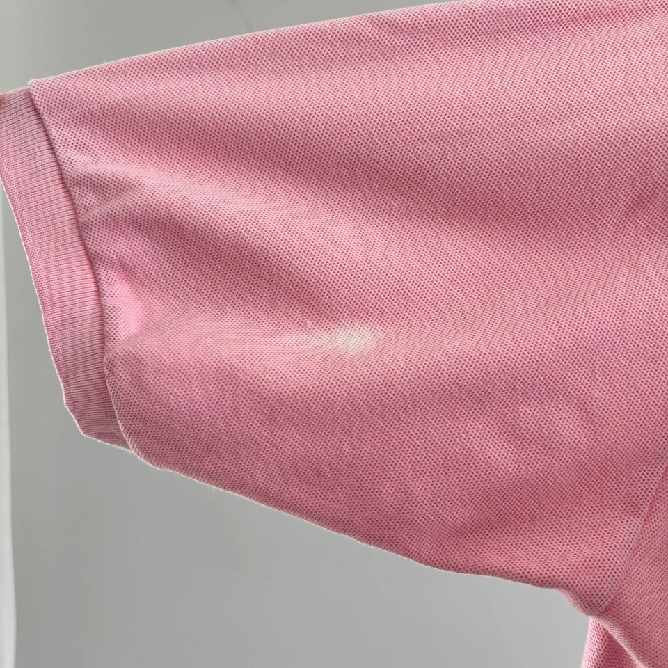 Ruff Hewn Mens Polo Size Medium Pink Vintage Short Sleeve 100% Cotton USA - Image 4 of 4