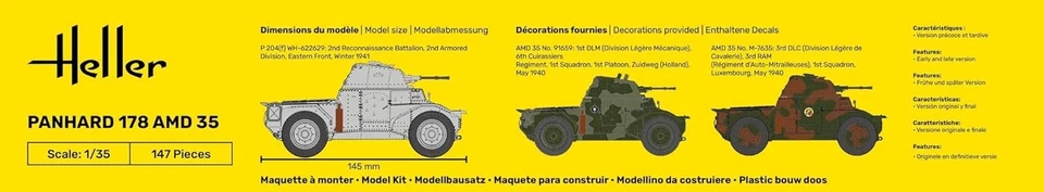 Heller - 1/35 Starter KIT Panhard 178 (9/23) * - Immagine 4 di 4