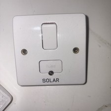 MK Fused Spur Switch 13A Solar Engraved FCU White Unused