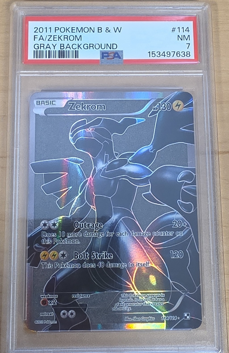 Zekrom (114 Full Art) 114/114 Black & White Holo for sale online