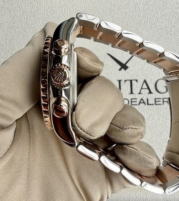 Rolex Yacht-Master II 44mm BLUE HANDS Two-Tone 18K Rose Gold Steel
