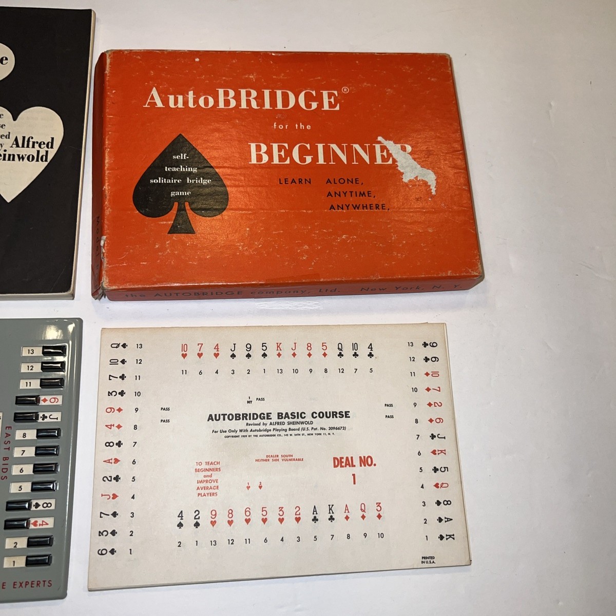 Vintage 1957 Bridge Game – Complete with ALL 48 deal cards