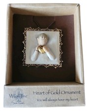 Image of Willow Tree Susan Lordi HEART OF GOLD Ornament You Will Always Have My Heart