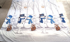 SKL Home Winter Friends Fabric Shower Curtain Snowman Bunnies