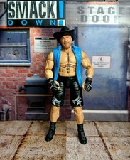 WWE Elite Collection Brock Lesnar Figure With Custom Jean Vest & Cowboy Hat