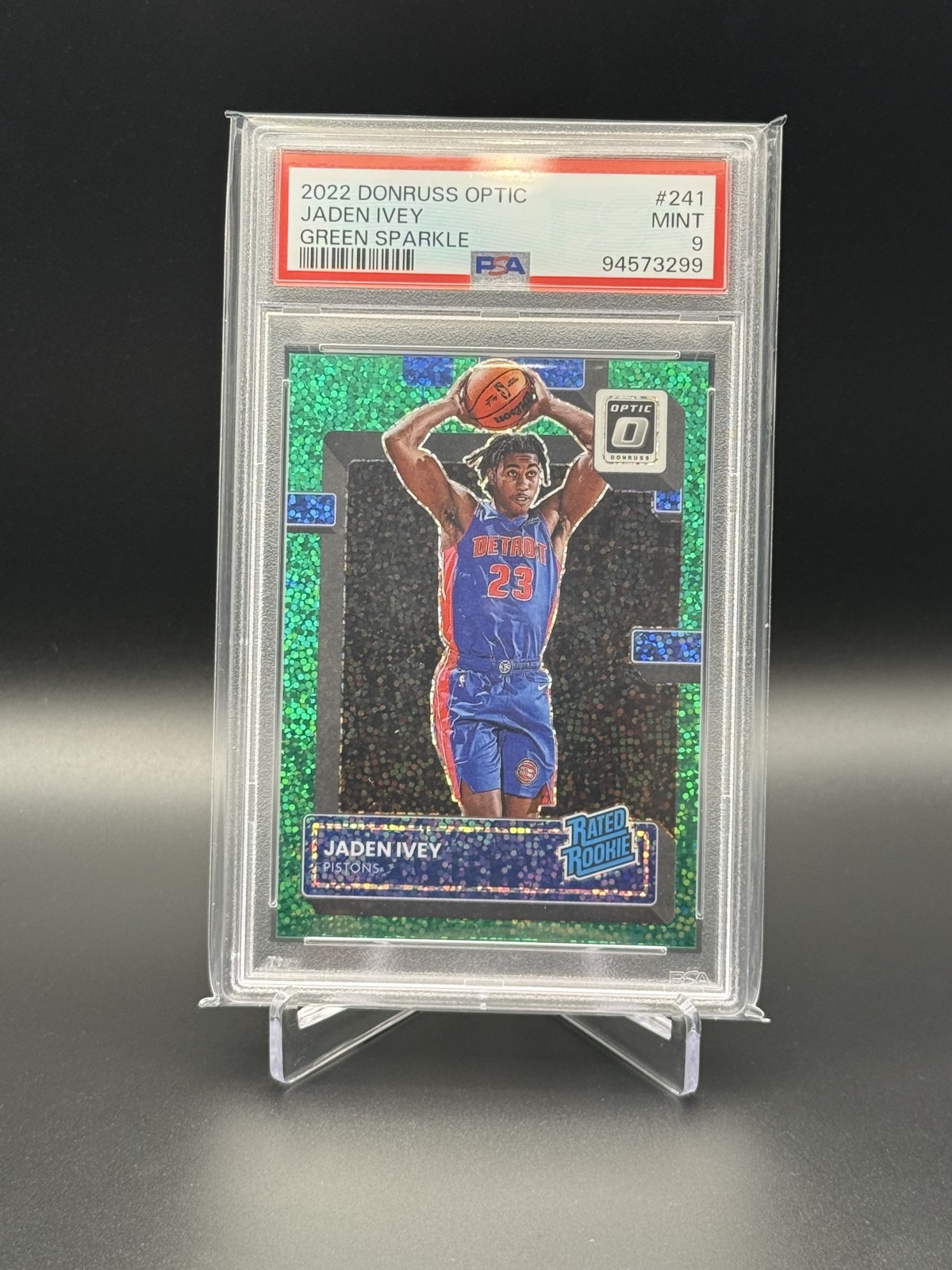 2022-23 Panini Donruss Optic - Rated Rookie Jaden Ivey #241 Green Sparkle /8