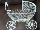 Large White Metal Carriage Stroller Centerpiece Room Decoration Baby Shower more — photo 5