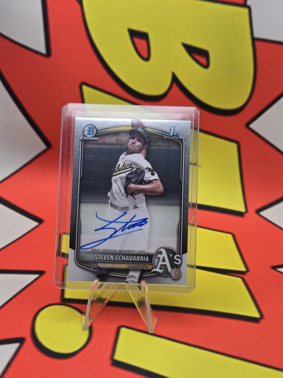 2025 Bowman #CPA-SE Steven Echavarria Chrome Prospect Autographs