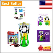 Portable 65 Inflatable Football Toss Game: Enhance Throwing Techniques Fun