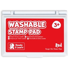 Red Washable Stamp Pad for Kids Non Toxic Fade Resistant Ink Pad for Crafts