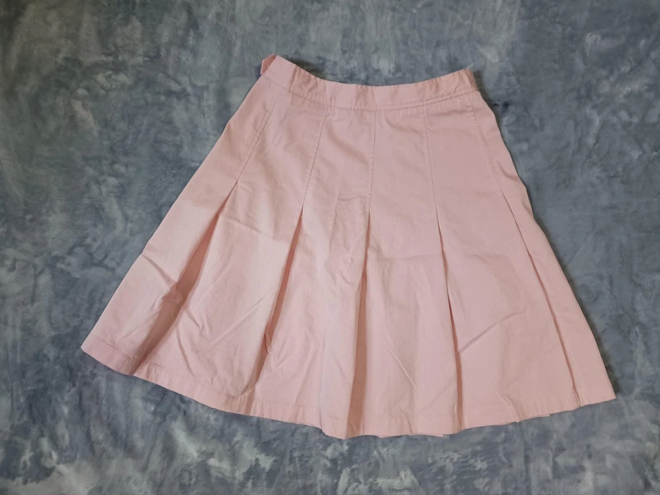 Falda Apostrophe Mujer 6P Rosa Plisada Hasta la Rodilla Pequeña Carrera Oficina Trabajo Foto 2 de 4