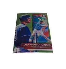2022 Panini Donruss Optic Lime Green Prizm Diamond Kings Rays Brandon Lowe #1 NM