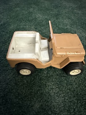 Vintage 1960s Tonka Jeep Light Brown Pressed Steel | eBay