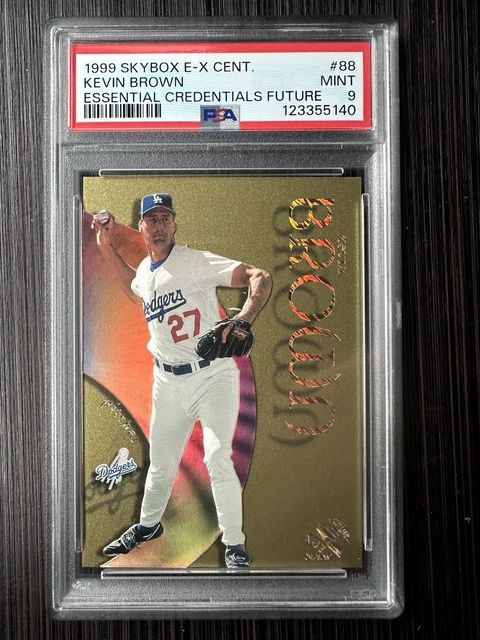 Kevin Brown 1999 Skybox E-X Century Essential Credentials #88 04/33 Mint PSA 9