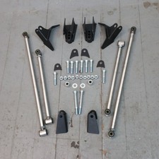 1973-87 Chevy C10 Pickup Truck Rear Suspension Four 4 Link Kit Gm Gmc Ls Chrome
