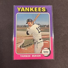 1975 Topps - Thurman Munson #20 New York Yankees Card