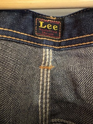 Lee cowboy 1101 hair on hide selvedge Denim jeans W32 L33 | eBay UK