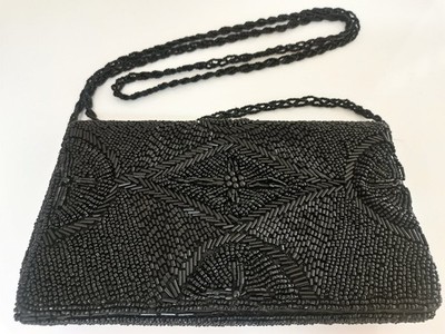 Damen Abendhandtasche Handtasche Clutch - schwarz