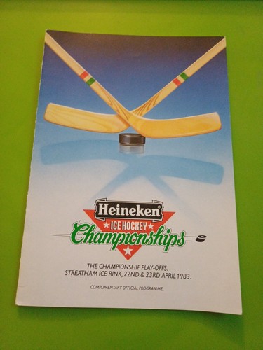 1983 Eishockey Play Off Championship Durham V Cleveland April 1983. @Streatham