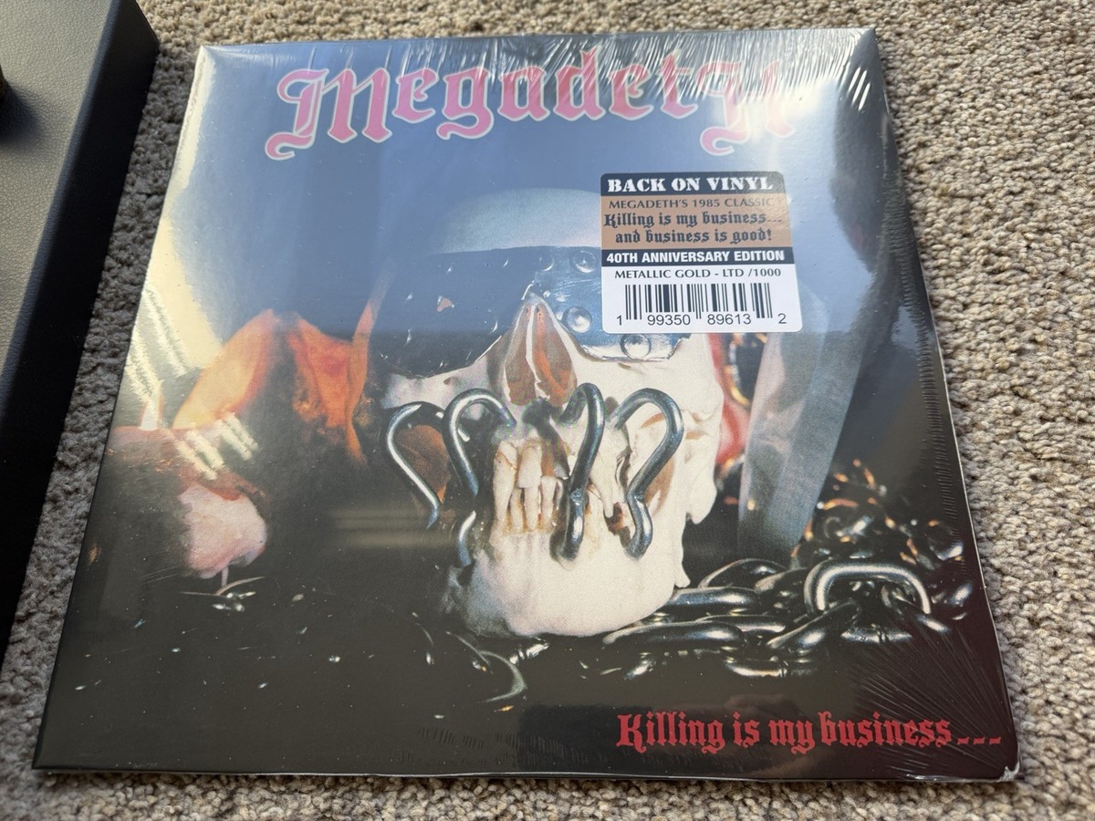 Megadeth Killing Is My Business 40th Anniversary GOLD VINYL Boxset