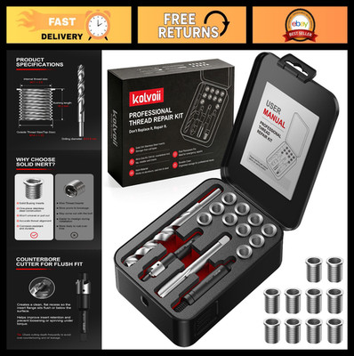 M11x2.0 Thread Repair Kit - 10 Durable 304 Stainless Steel Inserts for Stripped