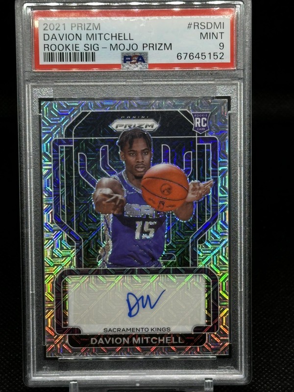 🔥2021-22 Panini Prizm Davion RC Rookie Signatures Auto Mojo #/25 PSA