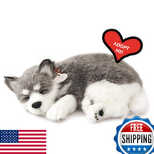 Perfect Petzzz Original Alaskan Husky Lifelike Stuffed Interactive Pet Toy